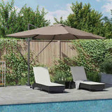 Umbrella Taupe 352 x 251 x 265 cm Polyester and Aluminium 42003330
