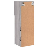 TV Cabinet with LED Lights Grey Sonoma 30.5x30x90 cm 837011