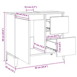 Bathroom Cabinet Sonoma Oak 65x33x60 cm Engineered Wood 847405