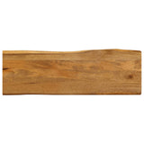 Table Top 140x40x2.5 cm Live Edge Solid Wood Mango 370759