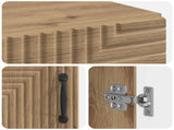 Bathroom Cabinet with Open Shelf HAARLEM Artisan Oak 896824