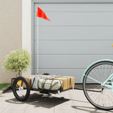 Bike Trailer Black 126x63x34 cm Iron 94205