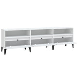 TV Cabinet White 150x30x44.5 cm Engineered Wood 831917