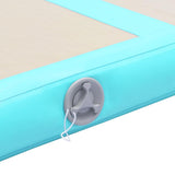 Inflatable Gymnastics Mat with Pump 600x100x10 cm PVC Green 91923