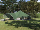 Teepee Tent 5-Person Green and Grey 415 x 415 x 247 cm 42004011