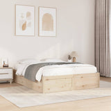 Bed Frame without Mattress 140x200 cm Solid Wood Pine 3282375