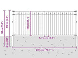 Spike Fence BAARLO Black 42030102