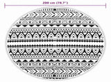 Outdoor Carpet ARAKIL Black 200 cm PP 368516