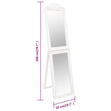 Free-Standing Mirror White 50x200 cm 351528