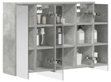 Bathroom Mirror Cabinet Concrete Grey 63.5 x 16 x 62.5 cm 889154