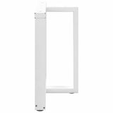 Dining Table Legs T-Shaped 2 pcs White 90x35x cm Steel 4013065