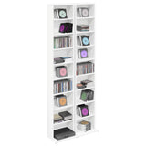 CD Cabinet 2 pcs White 33 x 23.5 x 175 cm Engineered Wood 8012643