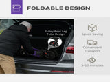 Folding Rollator Walker with Seat, Backrest, Lightweight Walking Frame with Storage Bag, Dual T3398P343246