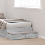 ZNTS Bed Drawers Grey Sonoma 80x36,5x16,5 cm Engineered Wood 866928