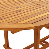 Garden Dining Set Beige Polypropylene and solid acacia wood Large 3281723