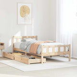 Bed Frame without Mattress 90x190 cm Single Solid Wood Pine 3301565