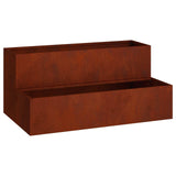 Garden Planter Rusty 100 x 60 x 45 cm Weathering Steel 865875