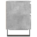 ZNTS Bedside Cabinet Concrete Grey 40x35x50 cm Engineered Wood 830692