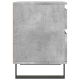 ZNTS Bedside Cabinet Concrete Grey 40x35x50 cm Engineered Wood 830692