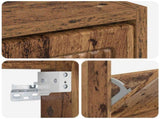 Wall-Mounted Shoe Cabinet EDE 71 x 17 x 43 cm Engineered Wood 895973