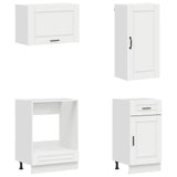 Kitchen Unit PORTO 8 pcs High Gloss White Engineered Wood 3438177