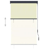 Outdoor Roller Blind 100x250 cm Cream 145959