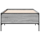 Bed Frame Grey Sonoma 80 x 200 cm Engineered Wood 8009122