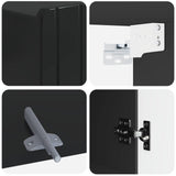 Bathroom Wall Cabinet ZWOLLE Black 30 x 31 x 63 cm 896366