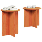 Coffee Table 2 pcs Wax Brown 873549