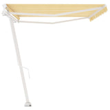 3069578 Freestanding Manual Retractable Awning 500x300 cm Yellow/White