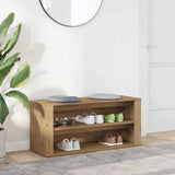 Shoe Bench Artisan Oak 100x35x45 cm Engineered Wood 857090
