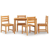 5 Piece Garden Dining Set Solid Wood Teak 3157181