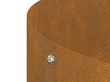 Planter Ring 5 pcs Brown 120 x 120 x 20 cm Weathering Steel 873647