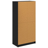 Highboard Black Oak 68 x 37 x 142 cm Engineered Wood 3402631