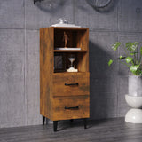 Sideboard Smoked Oak 34.5x34x90 cm Engineered Wood 817417