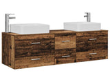 Bathroom Cabinet Set 3 pcs Old Wood 49.5 x 41 x 63 cm 3405833
