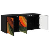 Wall-mounted TV Cabinet BONN 102 x 33 x 40 cm Black Oak 8007174