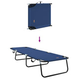 Folding Sun Lounger 2 pcs Blue 188 x 57 x 86.5 cm Polyester 42003146