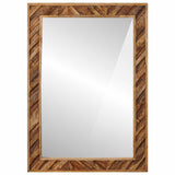 Mirror Wall-mounted with Mirror Brown 70 x 50 x 3 cm Glass 4018947