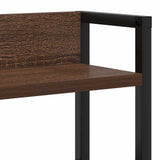 Headboard with Shelf Brown oak 150 cm Engineered wood 859704