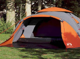 Camping Tent Dome 3-Person Grey and Orange Quick Release 4004228