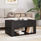 Coffee Table Black Oak 80 x 50 x 40 cm Engineered Wood 881131