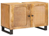 Bathroom Sets with Drawer with Shelf Natural Solid Mango Wood 3310062