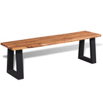 ZNTS Bench Solid Acacia Wood 160 cm 245688