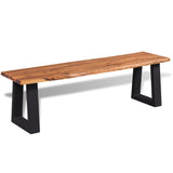 ZNTS Bench Solid Acacia Wood 145 cm 245687