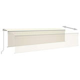Manual Retractable Awning with Blind&LED 6x3m Cream 3069482