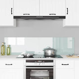 Kitchen Backsplash 2 pcs White 80 x 40 cm Tempered Glass 3415521