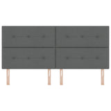 ZNTS LED Headboard Dark Grey 100 cm Fabric 3338463