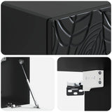 Wall-Mounted TV Cabinet 78.5 x 41 x 30 cm Black Engineered Wood 898856