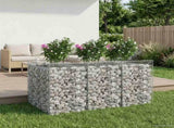 Gabion Raised Bed 2 pcs Silver 3422225